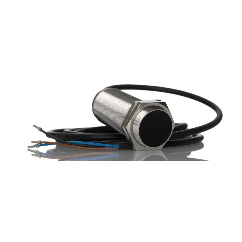 ifm electronic Threaded Barrel Inductive Proximity Sensor M30 x 1.5, PNP Output, 36 V DC, 10 mm Detection DI5020