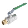 RS PRO Brass Threaded Ball Valve BSPP 1/4 to 2 in Inlet 1/2 in Outlet Steel Handle RS-PRO 141-7715
