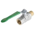 RS PRO Brass Threaded Ball Valve BSPP 1/4 to 2 in Inlet 1/2 in Outlet Steel Handle RS-PRO 141-7715