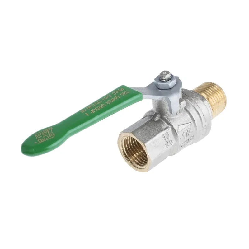 RS PRO Brass Threaded Ball Valve BSPP 1/4 to 2 in Inlet 1/2 in Outlet Steel Handle RS-PRO 141-7715