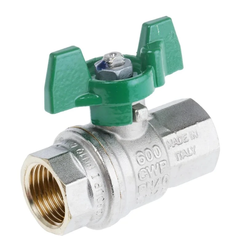 RS PRO Brass Threaded Ball Valve BSPP Thread Size 1/4 to 2 in Inlet, 1/2 in Outlet Steel Handle 150°C Maximum 141-7723