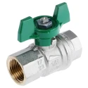 RS PRO Brass Threaded Ball Valve BSPP Thread Size 1/4 to 2 in Inlet, 1/2 in Outlet Steel Handle 150°C Maximum 141-7723