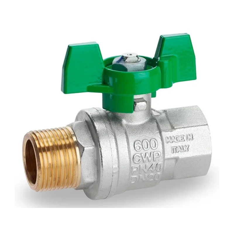 RS PRO Brass Threaded Ball Valve BSPP 1/4 to 2 in Inlet Port 3/4 in Outlet Port Steel Handle RS PRO 141-7729