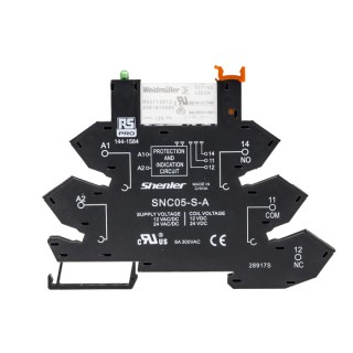 RS PRO Interface Relay DIN Rail Mount 12V ac/dc Coil SPDT Silver Alloy Contacts 8A 144-1584