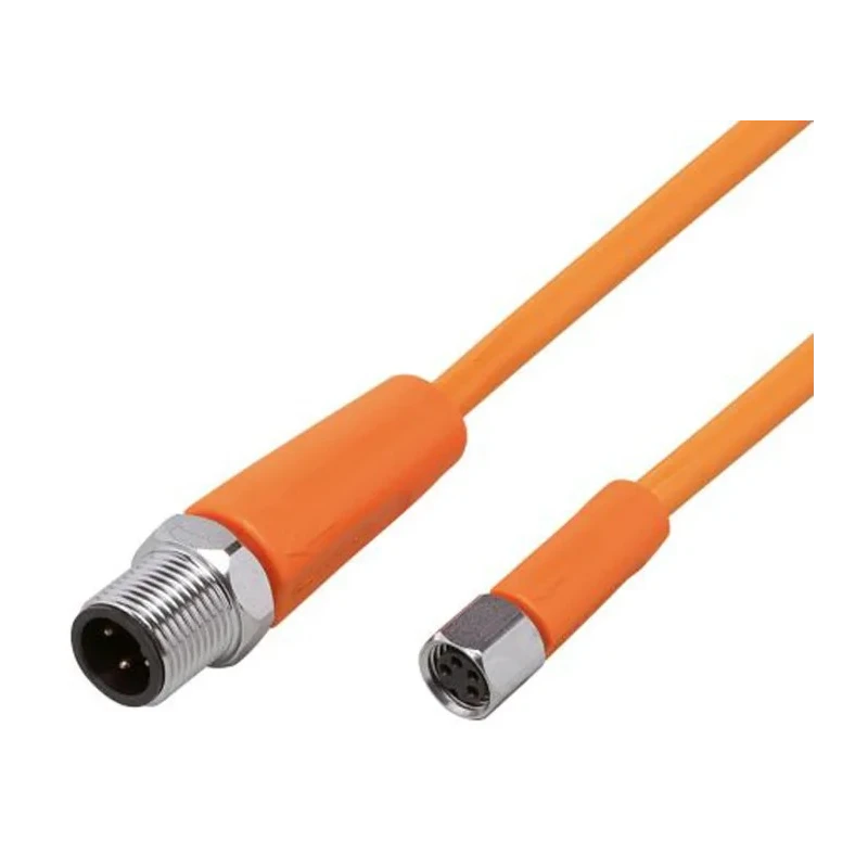 ifm electronic Sensor Actuator Cable Female 4 way M8 to Male 4 way M12, 1 m, Polyvinyl Chloride Jacket EVT250