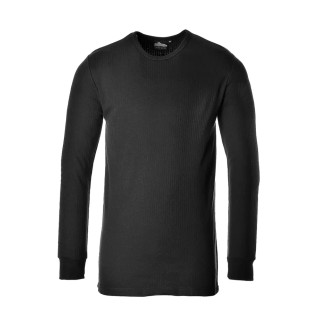 RS PRO Long Thermal Shirt Black Polyester Cotton Size S 50% Polyester 50% Cotton 200 g 141-7741