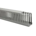 HellermannTyton HTWD-PD Grey Open Slot Cable Trunking W50mm x D50mm x L2m PVC Self-Extinguishing 