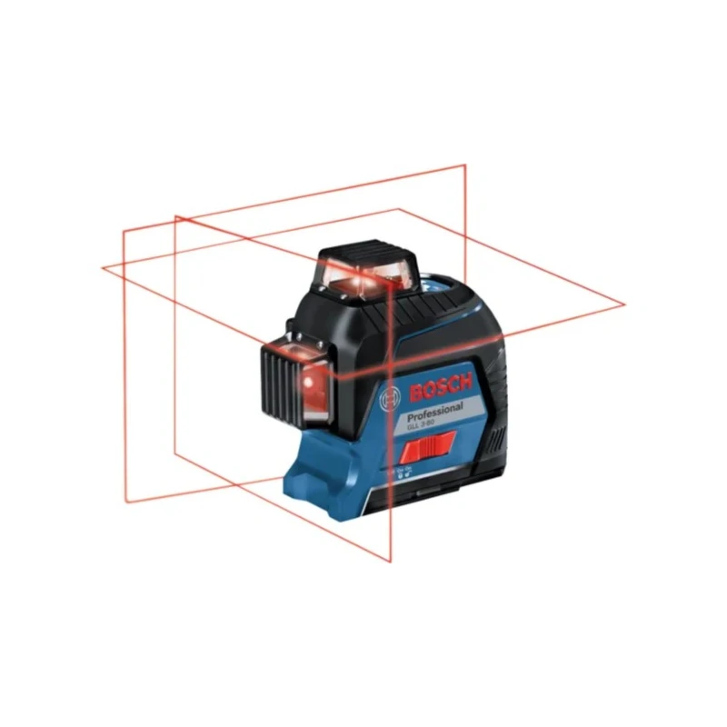 Bosch 650 nm Red Colour Line Laser 30 m Working Range Self-Levelling Laser Level 0601063S00
