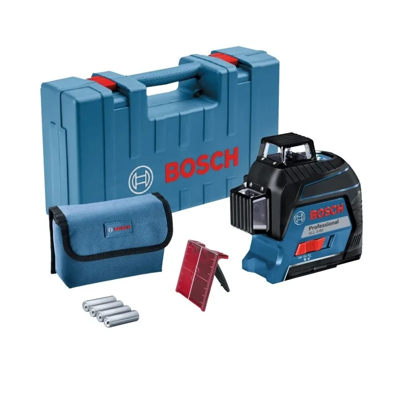 Bosch 650 nm Red Colour Line Laser 30 m Working Range Self-Levelling Laser Level 0601063S00