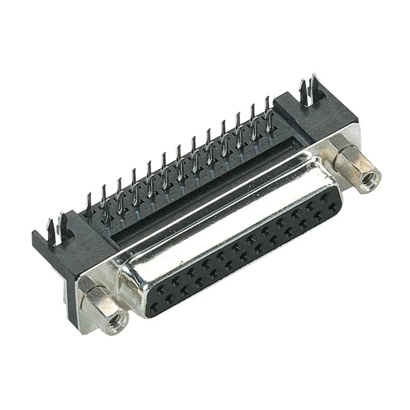 HARTING D-Sub 15 Way Right Angle Through Hole D-Sub Connector with 4 to 40 UNC Screw Lock Female 09682535613