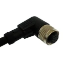 RS PRO Female 12 Way Right Angle to Unterminated Free End Sensor Actuator Cable, 2 m, Polyurethane Jacket, IP67 144-7665