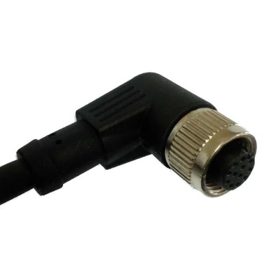RS PRO Female 12 Way Right Angle to Unterminated Free End Sensor Actuator Cable, 2 m, Polyurethane Jacket, IP67 144-7665