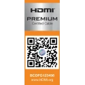 Roline Premium Series High Speed 1 m HDMI Cable Male to Male Black 11.04.5801-10