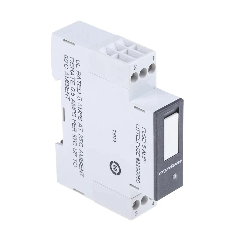 Crydom GMS Series Solid State Relay 5A Load 280V AC Load 32V DC Control DIN Rail Mount 84130105