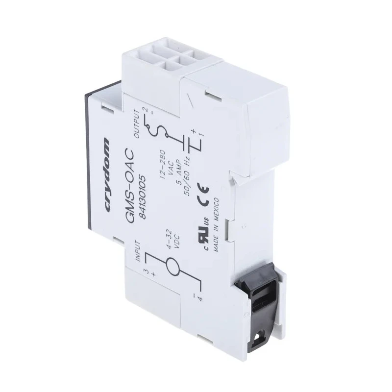 Crydom GMS Series Solid State Relay 5A Load 280V AC Load 32V DC Control DIN Rail Mount 84130105