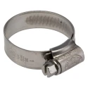 RS PRO Stainless Steel Hex Screw Worm Drive Hose Clip Band Width 12mm 25-35mm ID 145-0270