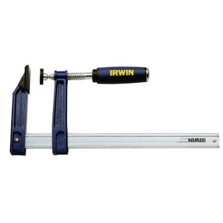 Irwin Medium Duty Pro F Clamp Black, Silver Finish 400 mm Jaw Opening 120 mm Jaw Depth 450 kg Clamping Force 10503570