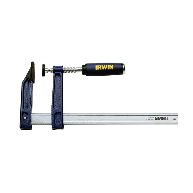 Irwin Medium Duty Pro F Clamp Black, Silver Finish 400 mm Jaw Opening 120 mm Jaw Depth 450 kg Clamping Force 10503570