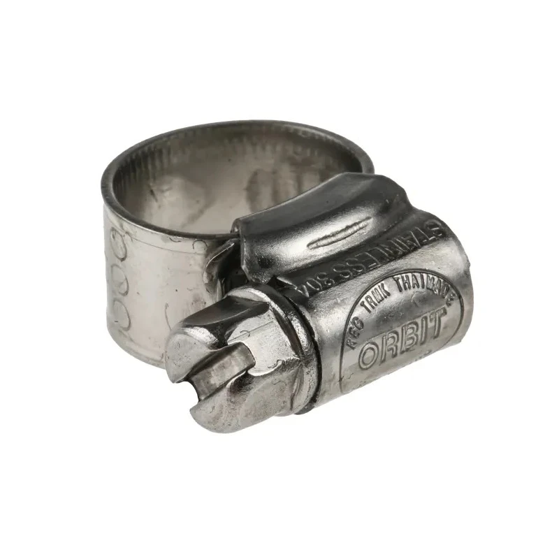 RS PRO Stainless Steel Hex Screw Worm Drive Hose Clip 9.5 mm Band Width 9.5 mm - 12 mm Inside Diameter 145-0264