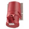 MENNEKES Industrial Socket Wall Mount 32A 400V IP44 Red 5-Pole