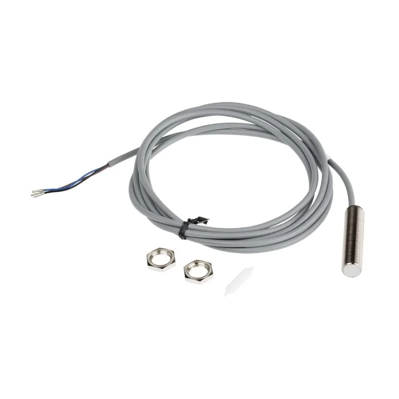RS PRO Threaded Barrel Capacitive Proximity Sensor 2 mm, M12 x 1, PNP Output, 200mA, 30V DC, 1000V AC 146-6752
