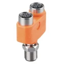 ifm electronic Circular Connector Adapter M12 Female to M12 Female, 60V, 4A Current, Gold Plating EBT009