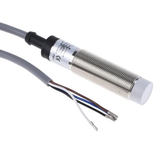 RS PRO Threaded Barrel Capacitive Proximity Sensor 8 mm Detection Range, M18 x 1 Thread, PNP Output 200mA 30V 146-6757