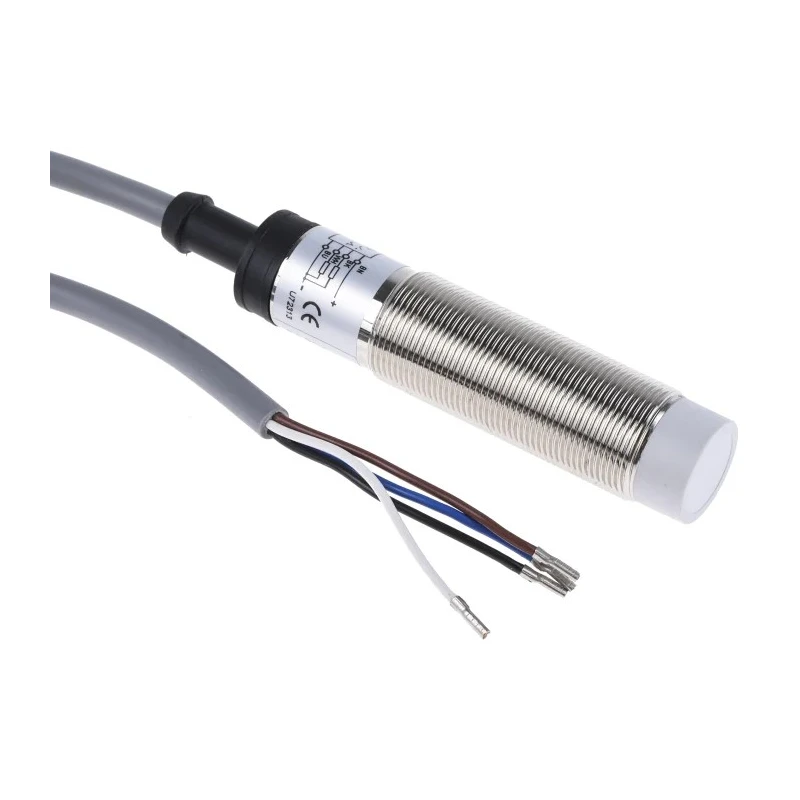 RS PRO Threaded Barrel Capacitive Proximity Sensor 8 mm Detection Range, M18 x 1 Thread, PNP Output 200mA 30V 146-6757