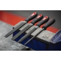 RS PRO 4 Piece 6 Inch Engineers File Set High Carbon Steel Double Cut with Handle Included 146-7305