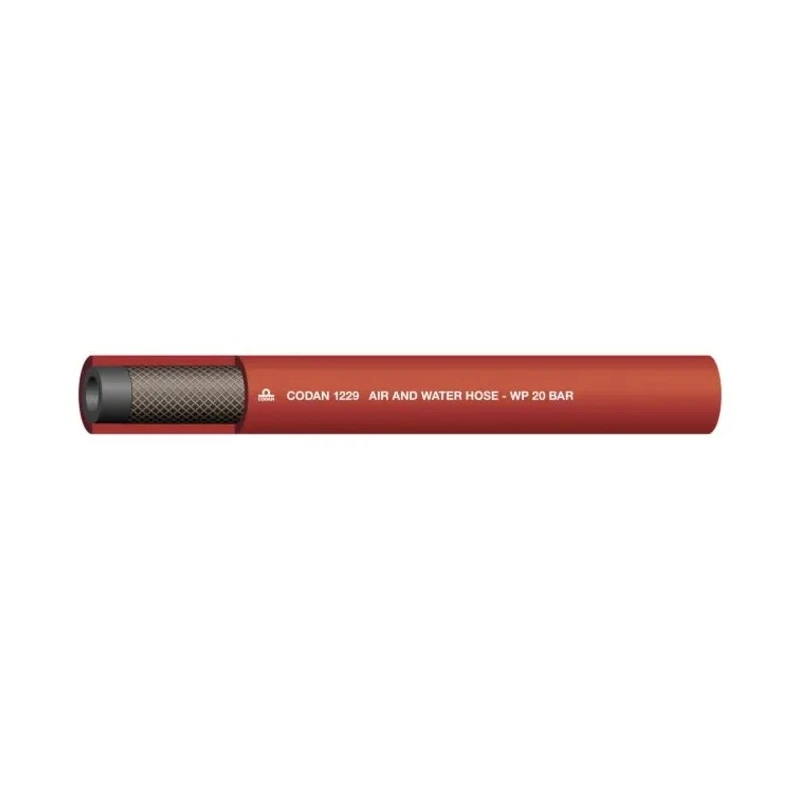 RS PRO Ethylene Propylene Diene Monomer Hose Pipe, 9.5 mm ID, 16.6 mm OD, Red, 25 m Length 146-7734
