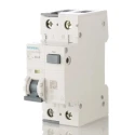 Siemens Residual Current Circuit Breaker with Overload Protection 6A Current Rating 2-Pole 30 mA Trip 5SU1354-7KK06