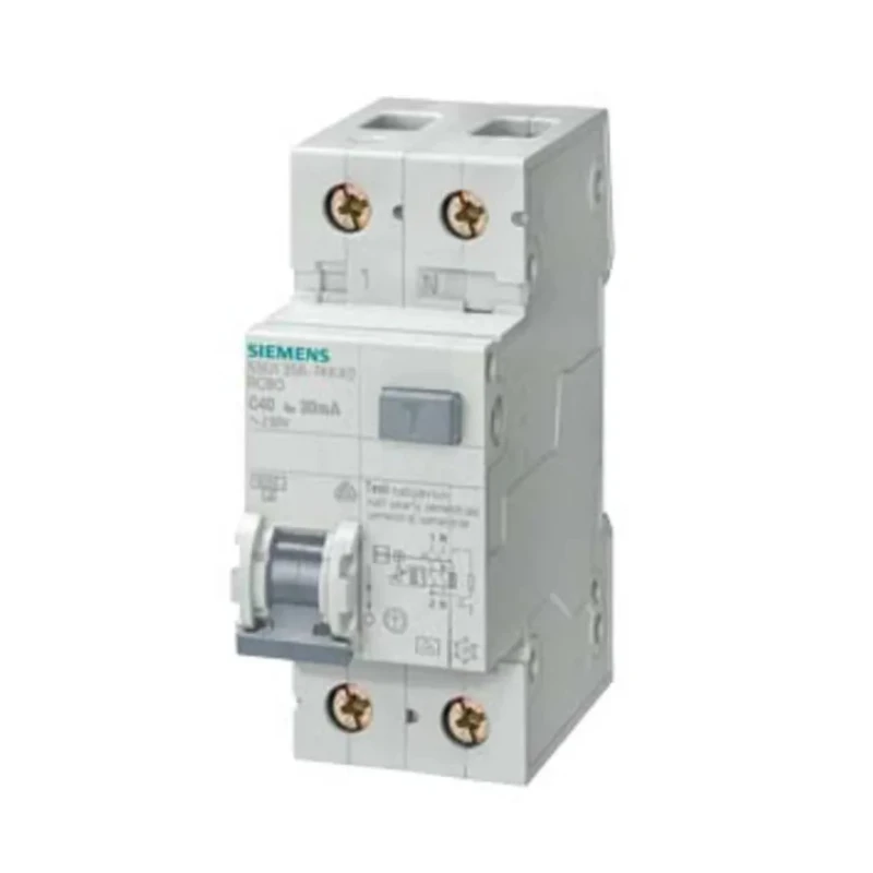 Siemens Residual Current Circuit Breaker with Overload Protection 20A Current Rating 2-Pole 30 mA Trip 5SU1356-7KK20