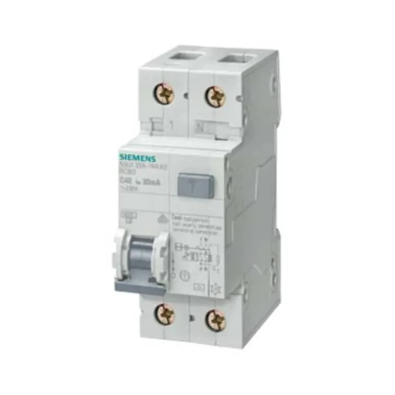 Siemens Residual Current Circuit Breaker with Overload Protection 25A Current Rating 2-Pole 30 mA Trip 5SU1356-6KK25