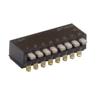 C & K Raised Slide Rotary Coded DIP Switch BPA02SB