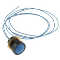 ITW Switches Push Button Switch Momentary Panel Mount 16 mm Cutout SPST Clear LED IP67 250 V AC 49-59116