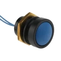 ITW Switches Push Button Switch Momentary Panel Mount 16 mm Cutout SPST Clear LED IP67 250 V AC 49-59116