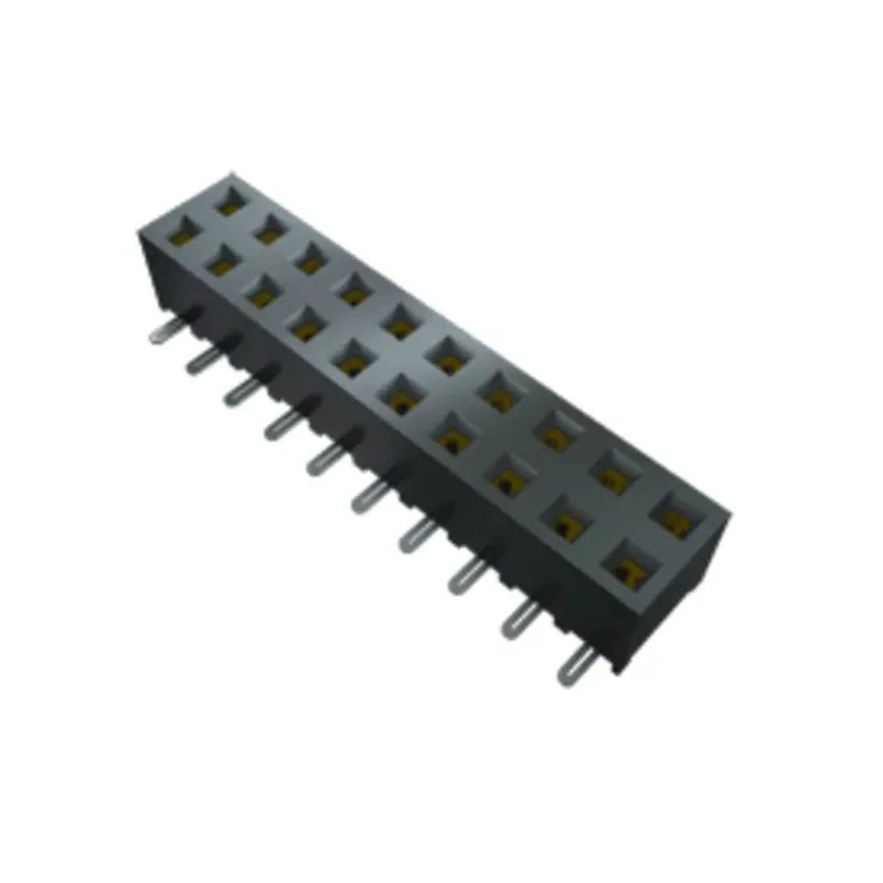Samtec SMM Series Straight Surface PCB Socket, 14-Contact, 2 Row, 2 mm Pitch Solder SMM-107-02-S-D