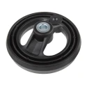 RS PRO Black Fibreglass Reinforced Technopolymer Fold Down Handle Spoked Hand Wheel 126 mm Diameter 161-2006