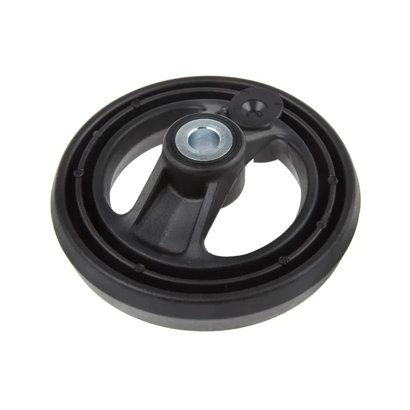RS PRO Black Fibreglass Reinforced Technopolymer Fold Down Handle Spoked Hand Wheel 126 mm Diameter 161-2006