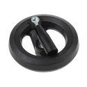 RS PRO Black Fibreglass Reinforced Technopolymer Fold Down Handle Spoked Hand Wheel 126 mm Diameter 161-2006
