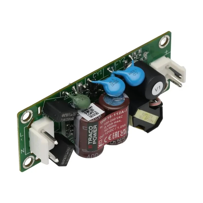 TRACOPOWER AC/DC Power Supply 12V DC, 15W, 85-264V AC Input, Chassis Mount TPP 15-112A-J