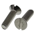 RS PRO Slot Countersunk Stainless Steel Machine Screw M4 Thread 16mm Length 158-3405