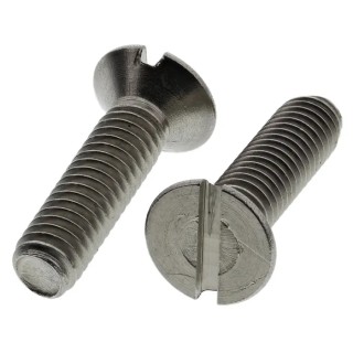 RS PRO Slot Countersunk Stainless Steel Machine Screw M4 Thread 16mm Length 158-3405