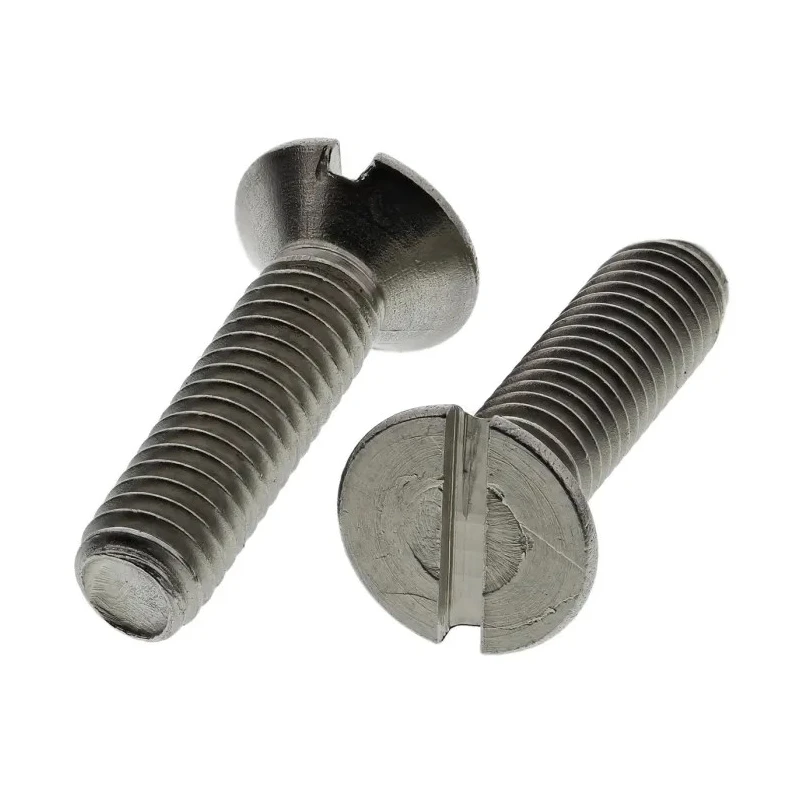 RS PRO Slot Countersunk Stainless Steel Machine Screw M4 Thread 16mm Length 158-3405