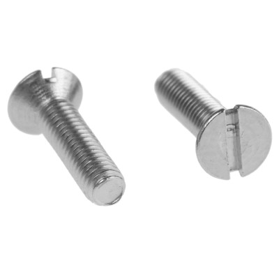 RS PRO Slot Countersunk Stainless Steel Machine Screw M3 x 12mm 158-3348