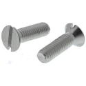 RS PRO Slot Countersunk Stainless Steel Machine Screw 20mm M6 158-3528