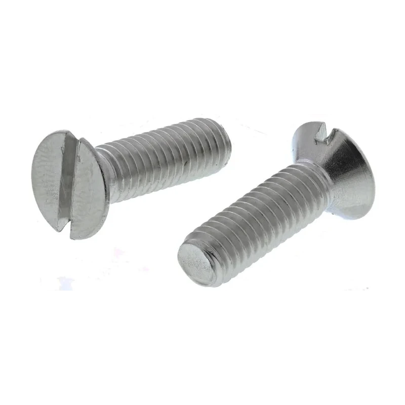 RS PRO Slot Countersunk Stainless Steel Machine Screw 20mm M6 158-3528