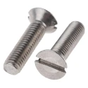 RS PRO Slot Countersunk Stainless Steel Machine Screw M5 20mm Length A2 Grade 158-3461