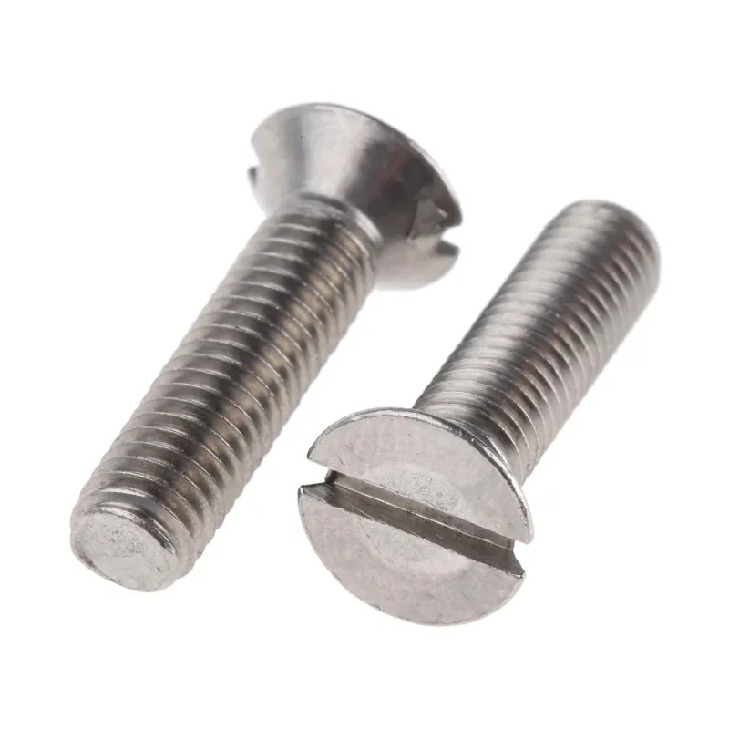 RS PRO Slot Countersunk Stainless Steel Machine Screw M5 20mm Length A2 Grade 158-3461