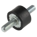 RS PRO M8 Anti-Vibration Mount Male to Male Bobbin Natural Rubber 25 mm OD 15 mm Height 63.5 kg Compression 162-3234